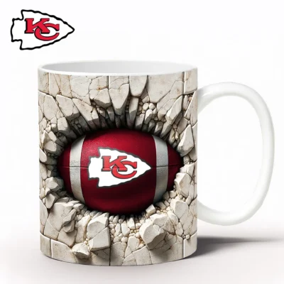 Kansas City Chiefs Gridiron Smash Football Mug