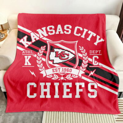 Kansas City Chiefs Heritage Crest Fleece Blanket