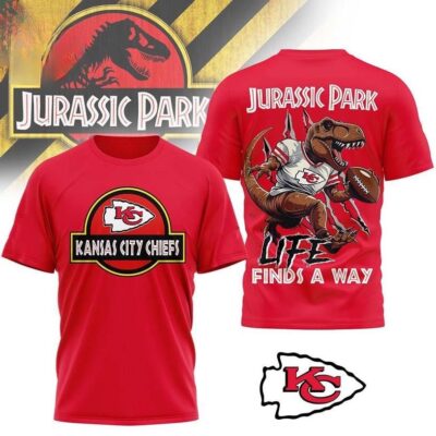 Kansas City Chiefs Jurassic Park Finds A Way To Super Bowl Shirt