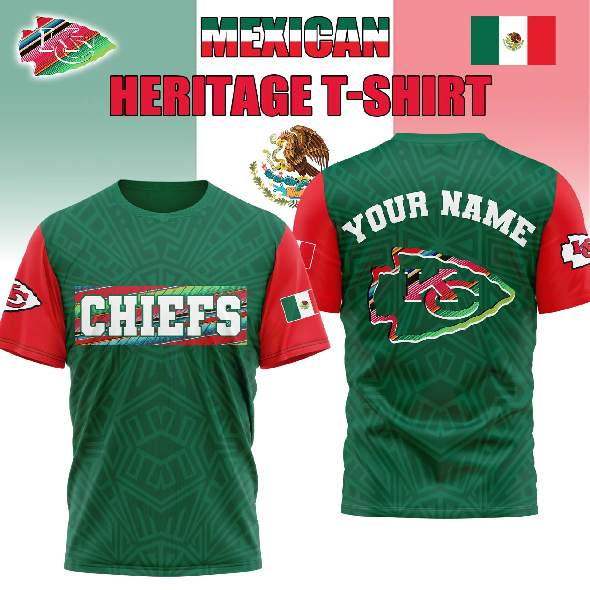 Kansas City Chiefs Mexican Heritage Celebration Shirt Kansas City Chiefs Mexican Heritage Celebration Shirt