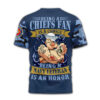 Kansas City Chiefs Navy Veteran Popeye Shirt 3 Kansas City Chiefs Navy Veteran Popeye Shirt back