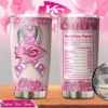 Kansas City Chiefs Pink Ribbon Warrior Tumbler