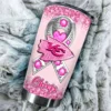 Kansas City Chiefs Pink Ribbon Warrior Tumbler 1 Kansas City Chiefs Pink Ribbon Warrior Tumbler Custom Name