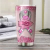 Kansas City Chiefs Pink Ribbon Warrior Tumbler 2 Kansas City Chiefs Pink Ribbon Warrior Tumbler Front