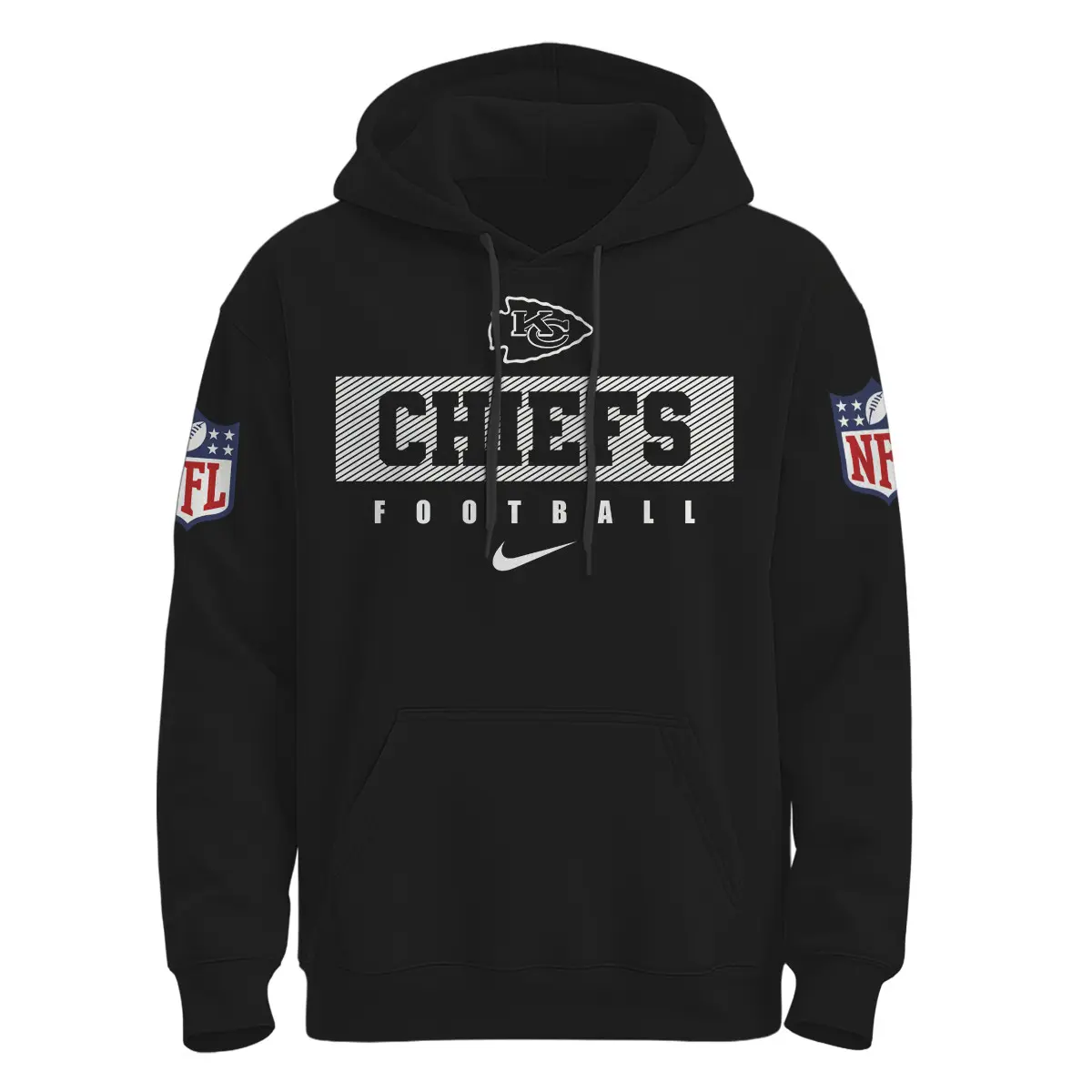 Kansas City Chiefs Pow Mia Hoodie front Kansas City Chiefs Pow Mia Hoodie front