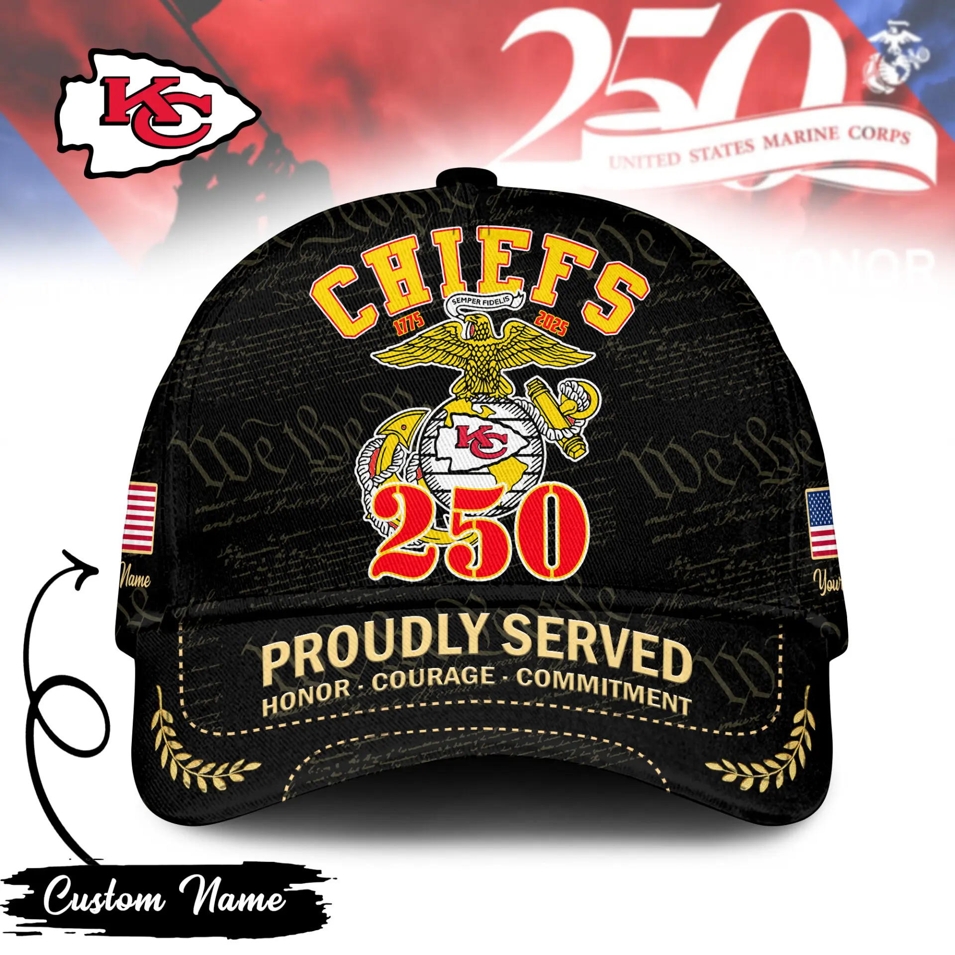 Kansas City Chiefs Proudly Served Baseball Cap Kansas City Chiefs Proudly Served Baseball Cap
