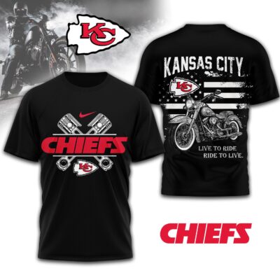 Kansas City Chiefs Ride to Live Motorcycle Shirt
