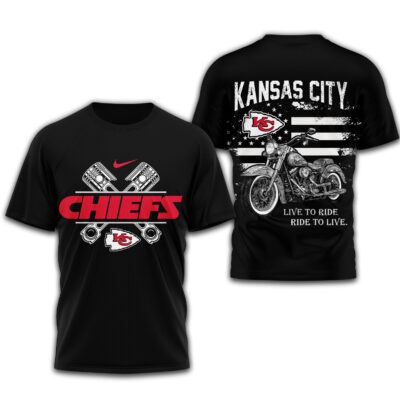 Kansas City Chiefs Ride to Live Motorcycle Shirts