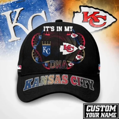 Kansas City Chiefs Royals It's In My DNA Pride Baseball Cap