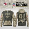 Kansas City Chiefs Salute To Service Camo Honor Hoodie