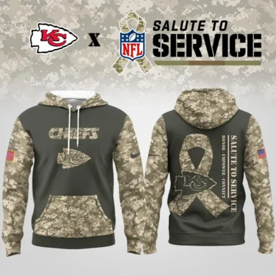 Kansas City Chiefs Salute To Service Camo Honor Hoodie