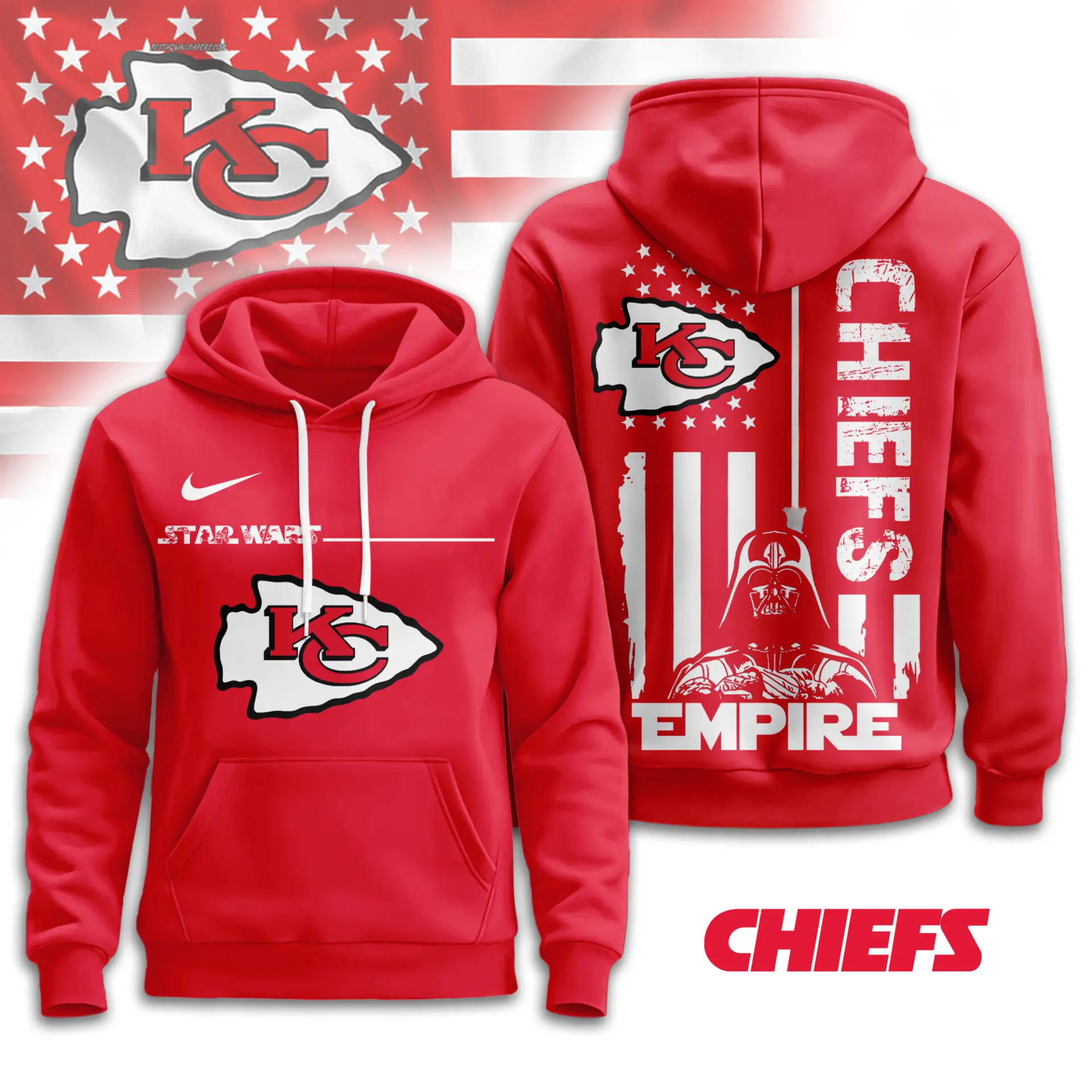 Kansas City Chiefs Starwars Empire Hoodie Kansas City Chiefs Starwars Empire Hoodie