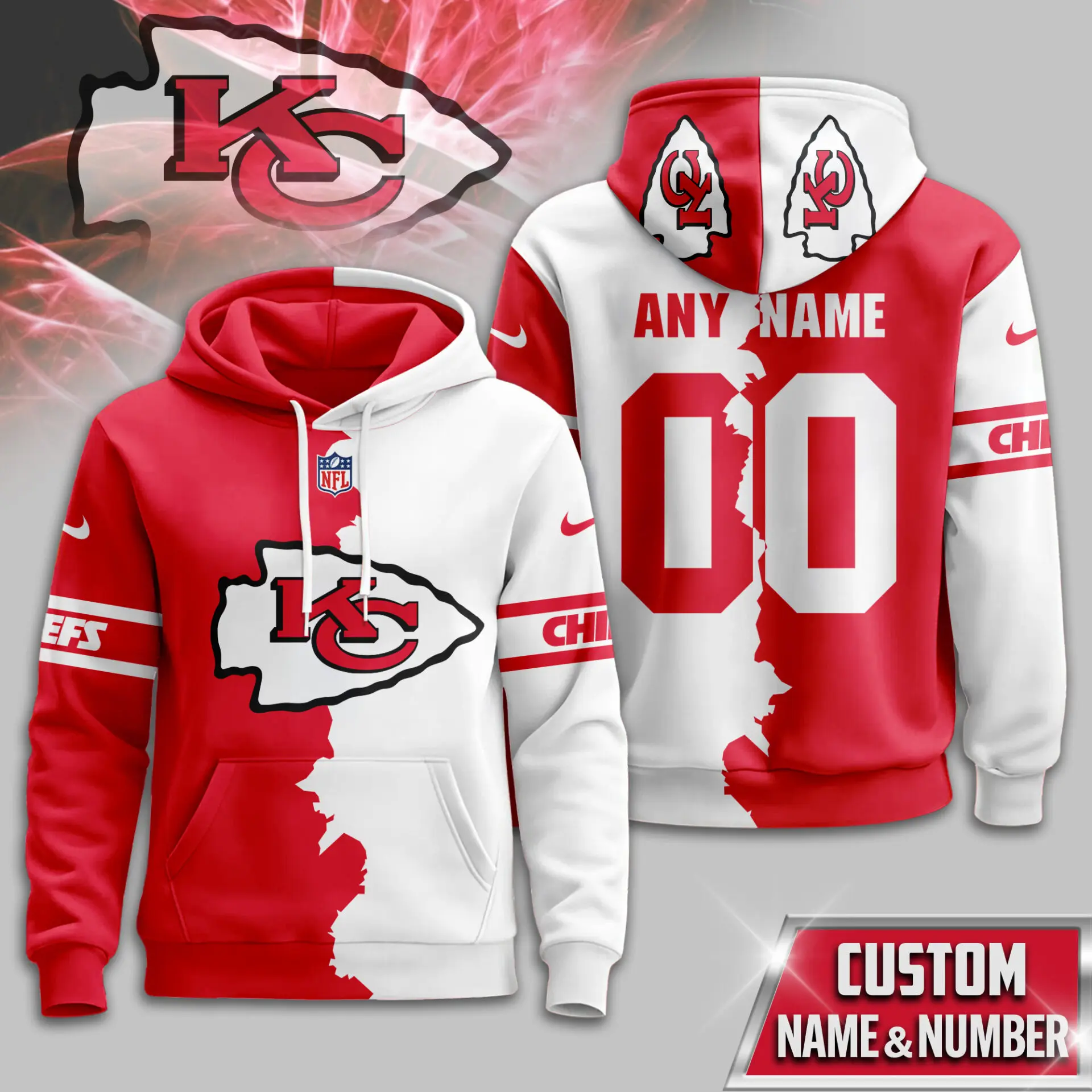Kansas City Chiefs Victory Split Hoodie Kansas City Chiefs Victory Split Hoodie