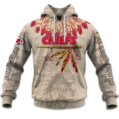 Kansas City Chiefs Football Native American Heritage Hoodie front