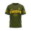 Kansas City Chiefs Rigger Green Berets 3D Shirt front