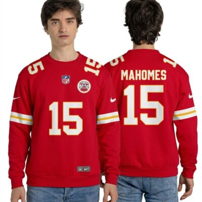 NFL Patrick Mahomes Kansas City Chiefs American Football Conference Champions Sweatshirt Mockup