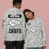 Personalized Kansas City Chiefs Arctic Camo Salute to Service Club Hoodie Mockup Men Women