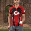 Kansas City Chiefs Dynamic Stripes Polo Shirt Mockup Men Front